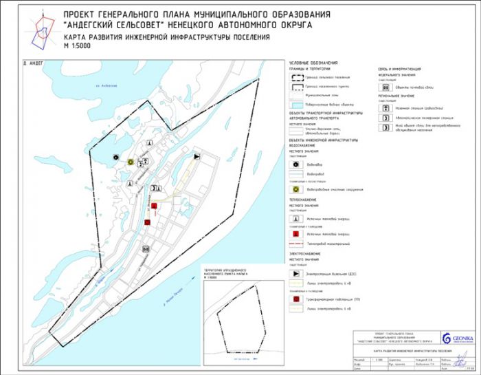 Карта развития инженерной инфраструктуры поселения